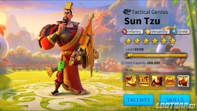 Infantry commander tier list Rise of Kingdoms 2026