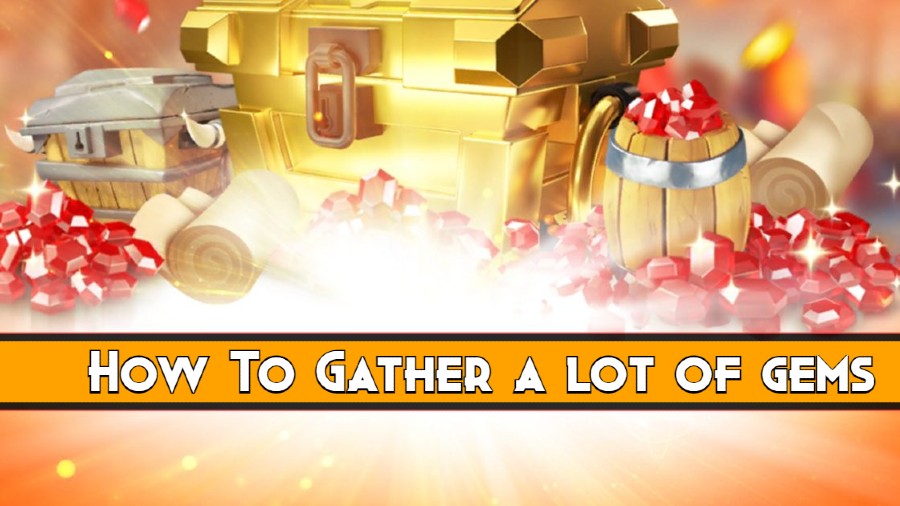 Real RoK gem tile mining — a march gathering a gem tile with commander Constance plus parallel marches